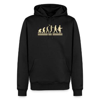 Architekt Evolution - Männer Premium Bio Hoodie - Schwarz - Vorne - Nico (187cm)