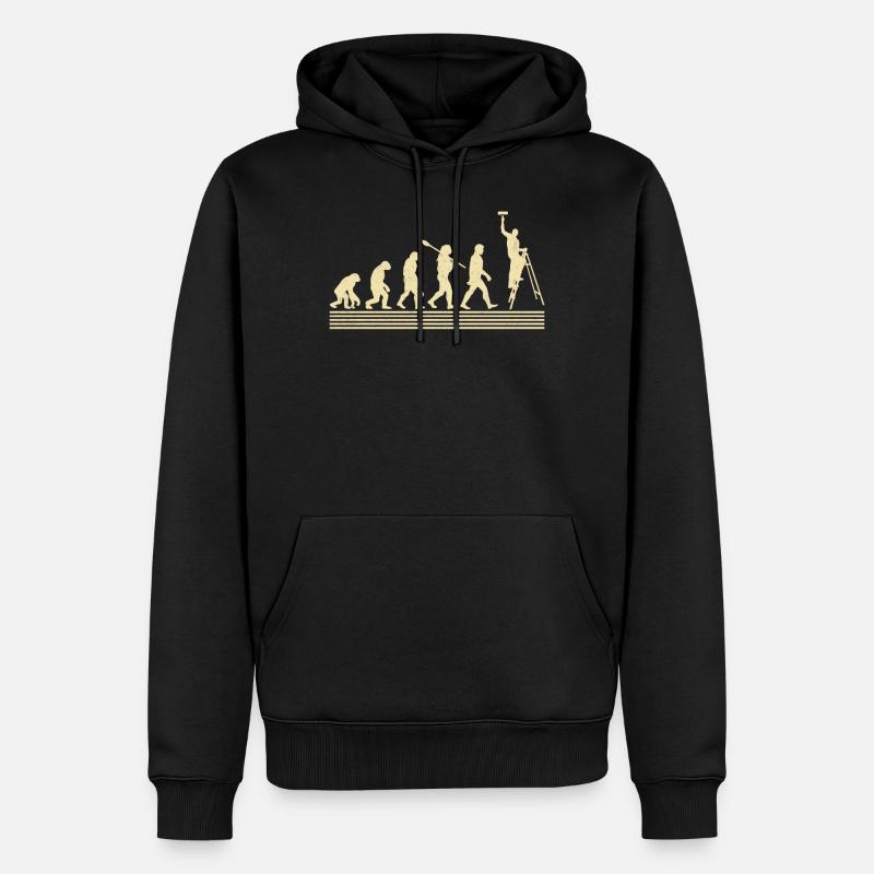 Painter evolution - Men’s Premium Organic Hoodie - black