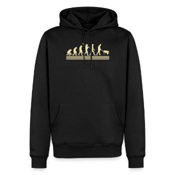 Entwicklung Der Bauarbeiter - Männer Premium Bio Hoodie - Schwarz - Vorne - Nico (187cm)