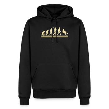 Évolution du psychologue - Sweat à capuche Premium bio Homme - noir - Devant - Nico (187cm)
