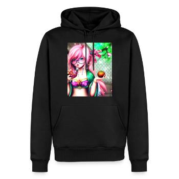 Japan Anime Drawing - Men’s Premium Organic Hoodie - black - Front - Nico (187cm)
