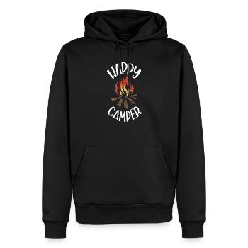 Camping Camper Présent Amoureux de la Nature - Sweat à capuche Premium bio Homme - noir - Devant - Nico (187cm)