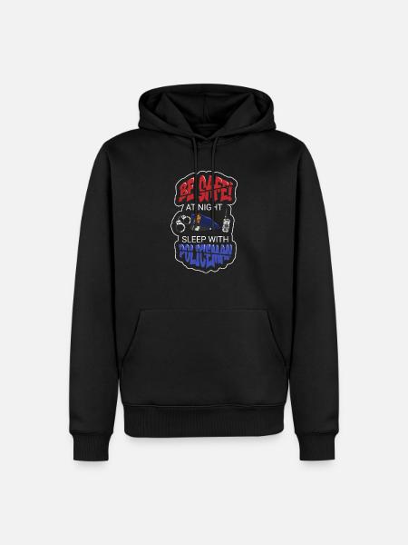 Policeman Present Police Law Enforcement Officer - Men’s Premium Organic Hoodie - black
