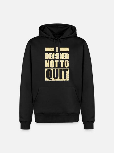 Fitness Gym Motivation - Men’s Premium Organic Hoodie - black