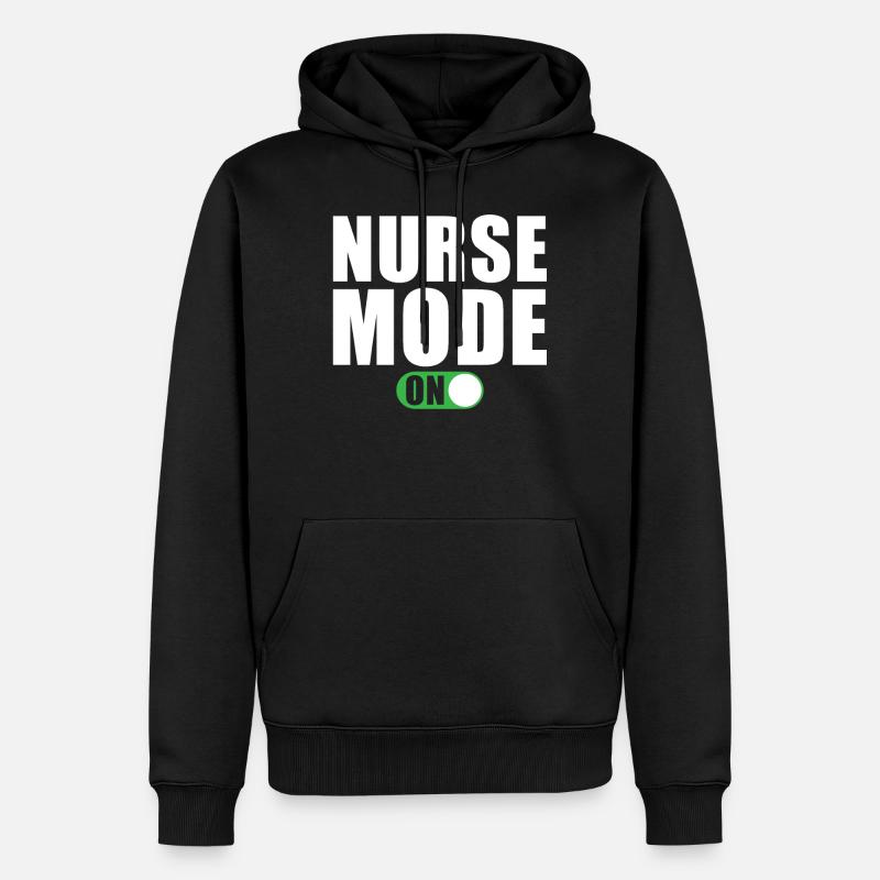 Krankenschwester Modus An Lustige - Männer Premium Bio Hoodie - Schwarz