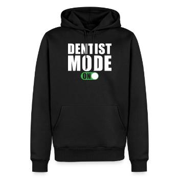 Zahnarzt Modus An Lustig Zahnarzt Geschenk - Männer Premium Bio Hoodie - Schwarz - Vorne - Nico (187cm)