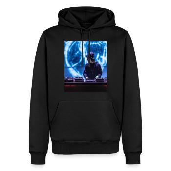 DJ Festival - Männer Premium Bio Hoodie - Schwarz - Vorne - Nico (187cm)