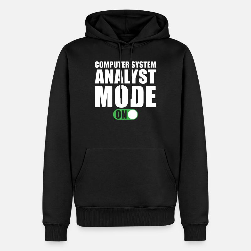 Computer System Analyst Geschenk - Männer Premium Bio Hoodie - Schwarz