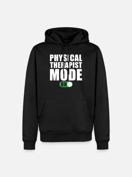 Physiotherapist Mode On - Men’s Premium Organic Hoodie - black