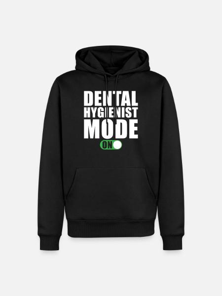 Zahnhygieniker Modus An - Männer Premium Bio Hoodie - Schwarz