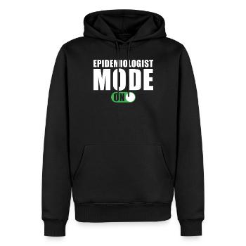 Epidemiologist Mode On Epidemiologist Poison - Men’s Premium Organic Hoodie - black - Front - Nico (187cm)