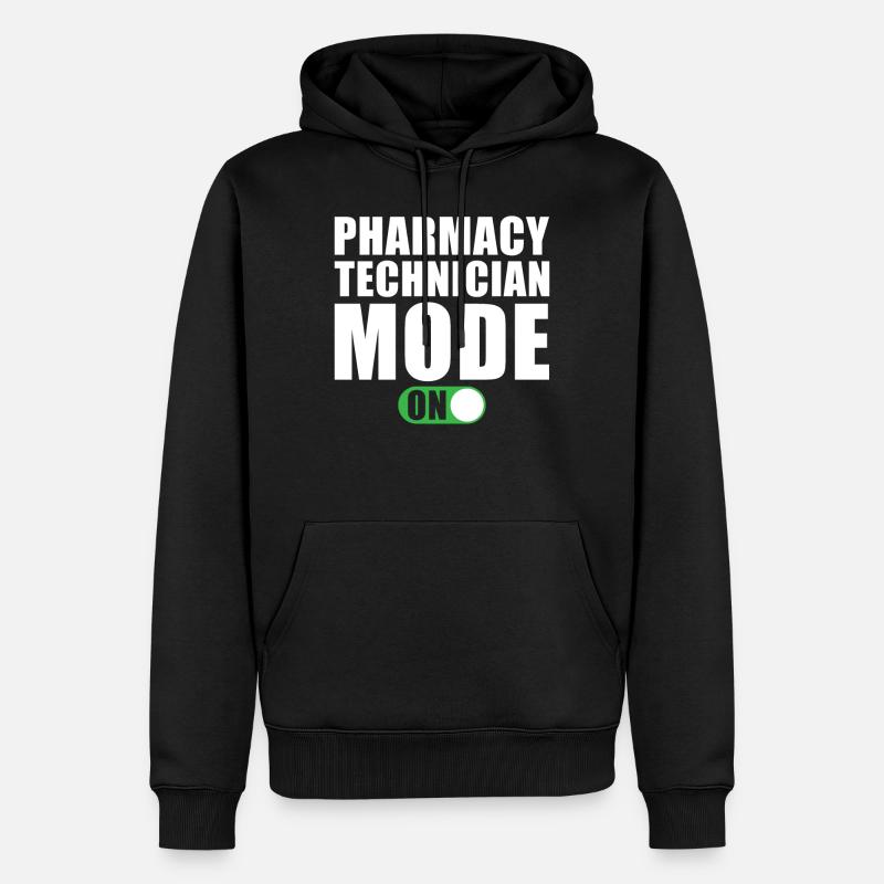 Pharmazeutisch technischer Modus An - Männer Premium Bio Hoodie - Schwarz