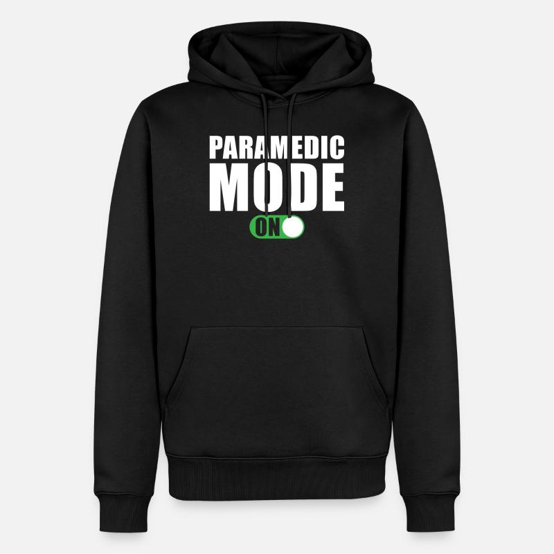 Mode paramédical activé - Sweat à capuche Premium bio Homme - noir