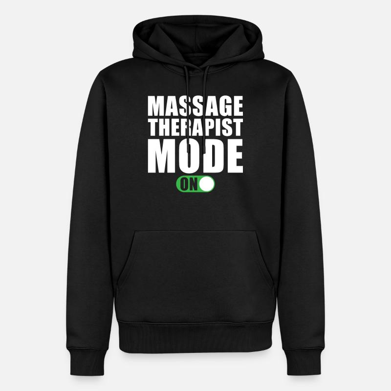 Mode Masseur activé - Sweat à capuche Premium bio Homme - noir