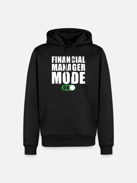 Financial Manager Mode on - Men’s Premium Organic Hoodie - black