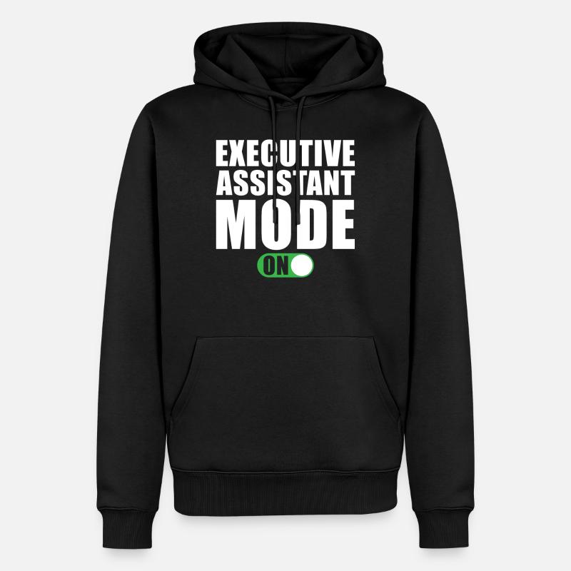 Assistant au mode de gestion - Sweat à capuche Premium bio Homme - noir