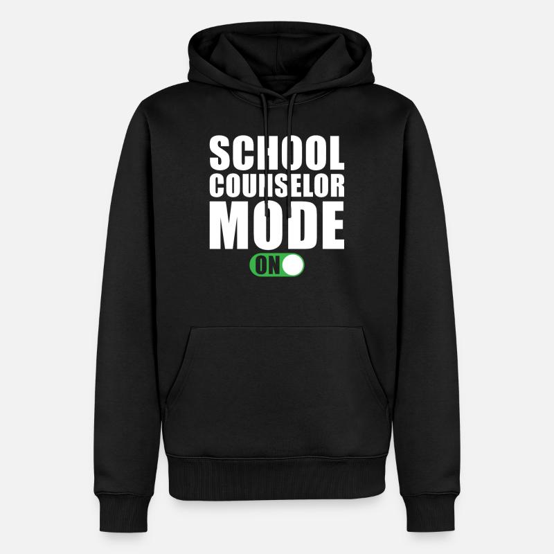 Mode Conseiller scolaire activé - Sweat à capuche Premium bio Homme - noir