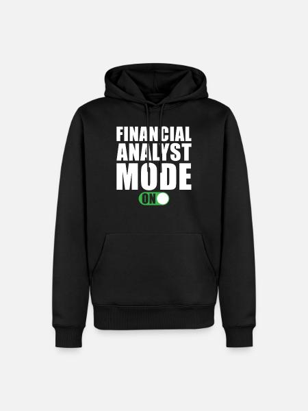 Financial Analyst Mode on - Men’s Premium Organic Hoodie - black