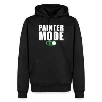 Maler Modus Ein Maler und Lackierer - Männer Premium Bio Hoodie - Schwarz - Vorne - Nico (187cm)