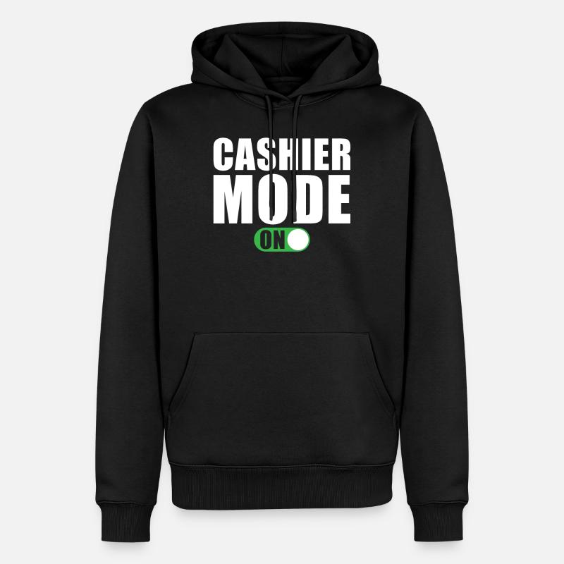 Mode Caissier activé - Sweat à capuche Premium bio Homme - noir