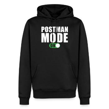 Mode Facteur Un cadeau de facteur - Sweat à capuche Premium bio Homme - noir - Devant - Nico (187cm)