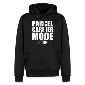 Paketzusteller Modus Ein Paketbote Zusteller - Männer Premium Bio Hoodie - Schwarz - Vorne - Nico (187cm)
