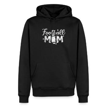 Football Mom Nationalsport Amerika Touchdown - Männer Premium Bio Hoodie - Schwarz - Vorne - Nico (187cm)
