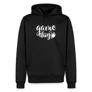 Game Day America Sport Touchdown USA - Sweat à capuche Premium bio Homme - noir - Devant - Nico (187cm)