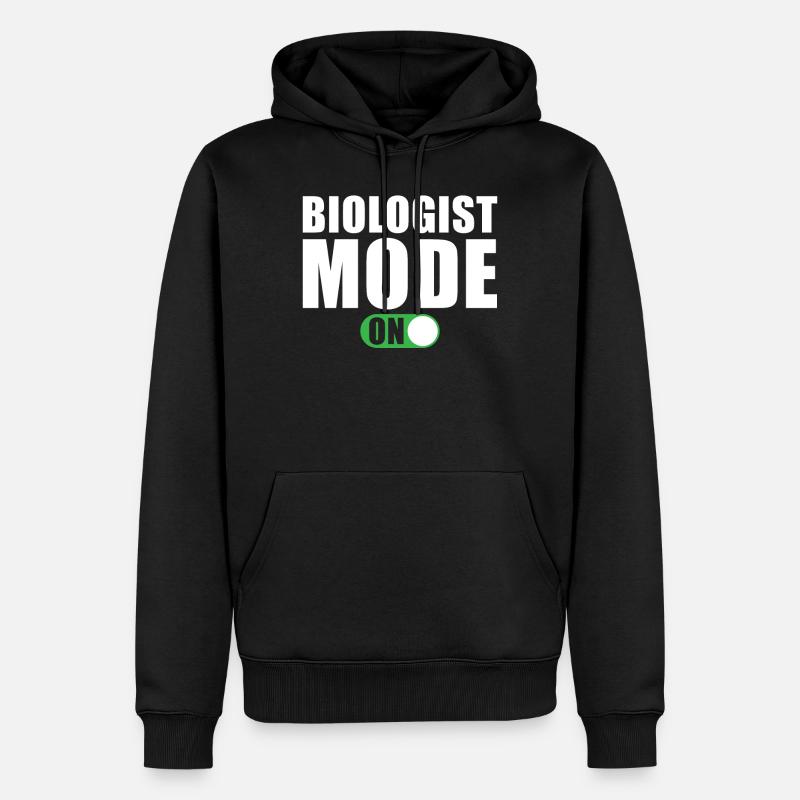 Mode biologiste An - Sweat à capuche Premium bio Homme - noir