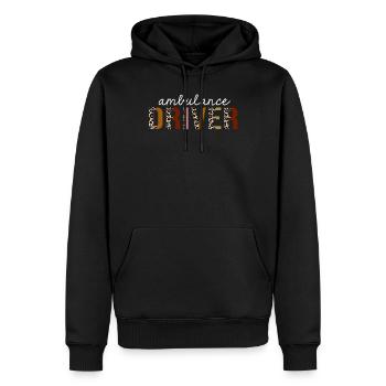 Krankenwagen-Fahrer-Leoparden-Druck-lustiges Geschenk - Männer Premium Bio Hoodie - Schwarz - Vorne - Nico (187cm)