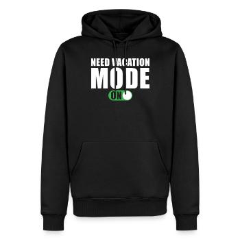 Brauche Urlaub Modus Ein Zeit für Urlaub - Männer Premium Bio Hoodie - Schwarz - Vorne - Nico (187cm)