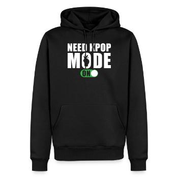 Brauche Kpop-Modus An - Männer Premium Bio Hoodie - Schwarz - Vorne - Nico (187cm)