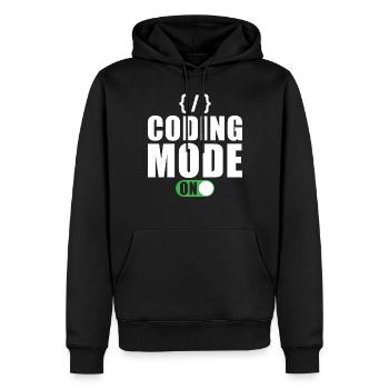 Coder Entwickler Programmierer Geschenk - Männer Premium Bio Hoodie - Schwarz - Vorne - Nico (187cm)