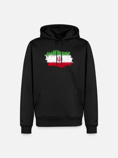 Ads Flag Grunge Ads Flag - Men’s Premium Organic Hoodie - black