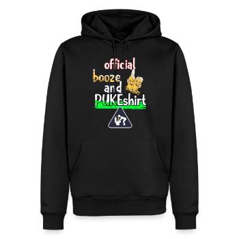 booze puke shirt party boozer - Männer Premium Bio Hoodie - Schwarz - Vorne - Nico (187cm)