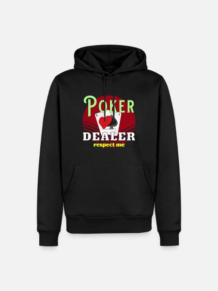 Poker Dealer Respect - Men’s Premium Organic Hoodie - black