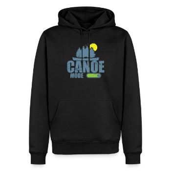 Mode canoë sur kayak pédalo canoë - Sweat à capuche Premium bio Homme - noir - Devant - Nico (187cm)
