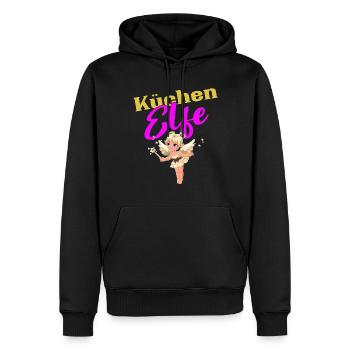 Küchen Elfe Shirt Design für eine gute Köchin - Männer Premium Bio Hoodie - Schwarz - Vorne - Nico (187cm)