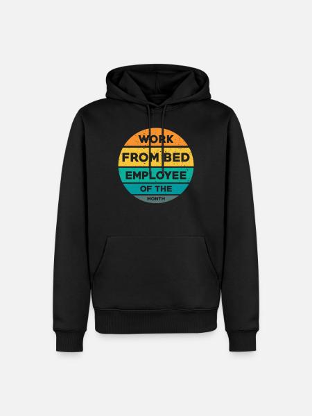 Home Office Spruch - Männer Premium Bio Hoodie - Schwarz