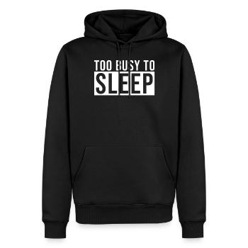 Home Office Spruch - Männer Premium Bio Hoodie - Schwarz - Vorne - Nico (187cm)