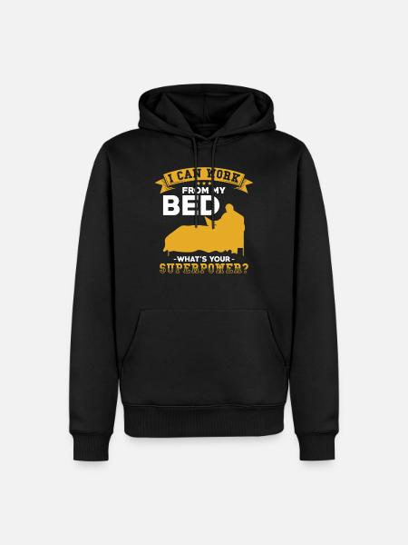 Home Office Saying - Men’s Premium Organic Hoodie - black