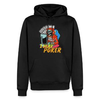Online Poker Poker Design for Poker Friends - Men’s Premium Organic Hoodie - black - Front - Nico (187cm)
