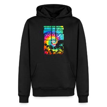 Afrika Safari Savanne - Männer Premium Bio Hoodie - Schwarz - Vorne - Nico (187cm)