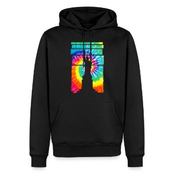 Statue de la Liberté souvenir de New York - Sweat à capuche Premium bio Homme - noir - Devant - Nico (187cm)