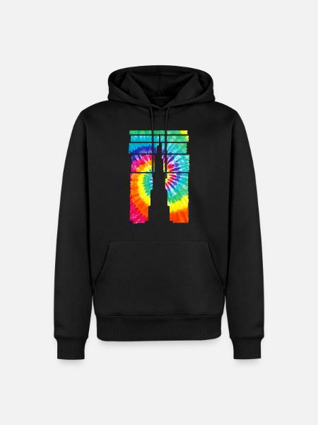 Dubai Souvenir Burj Khalifa - Men’s Premium Organic Hoodie - black