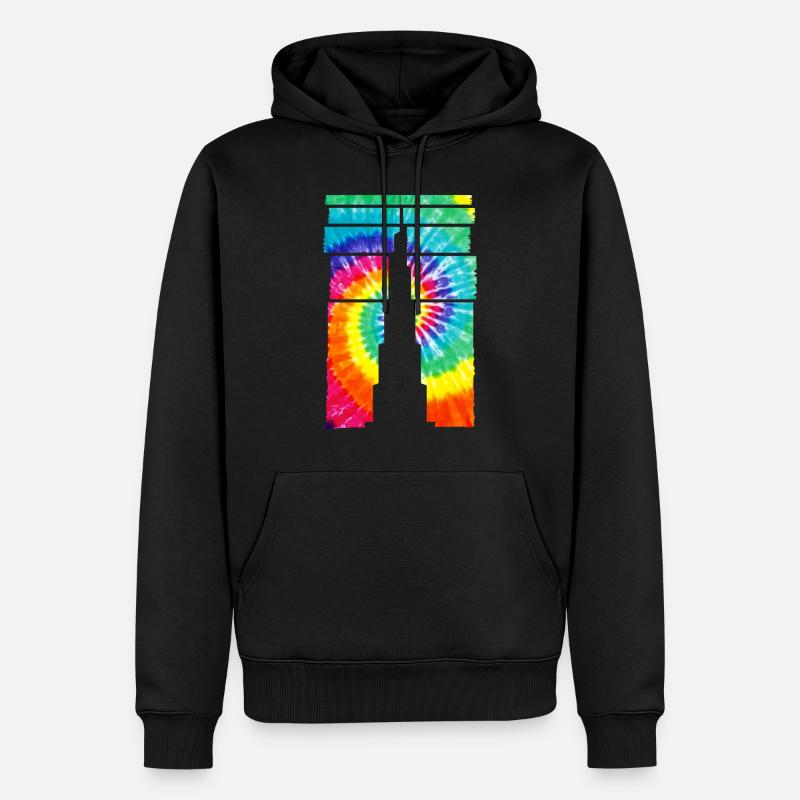 Dubaï Souvenir Burj Khalifa - Sweat à capuche Premium bio Homme - noir