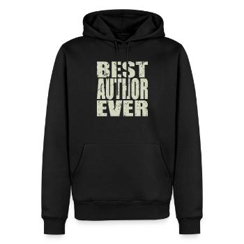 Meilleur auteur de tous les temps Cadeau d’auteur - Sweat à capuche Premium bio Homme - noir - Devant - Nico (187cm)