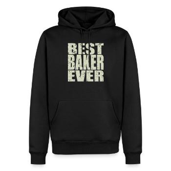 Best Bäcker ever Bäcker Geschenk - Männer Premium Bio Hoodie - Schwarz - Vorne - Nico (187cm)