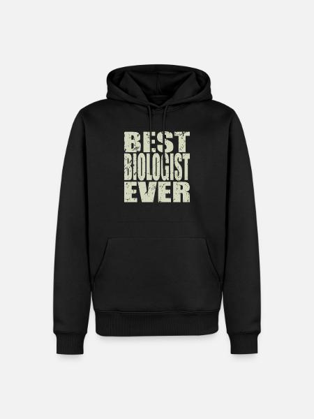 Best Biologist ever Biologist Gift - Men’s Premium Organic Hoodie - black