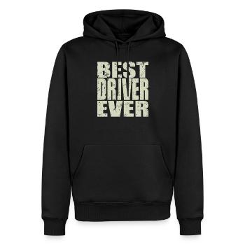 Meilleur pilote jamais Driver Gift - Sweat à capuche Premium bio Homme - noir - Devant - Nico (187cm)